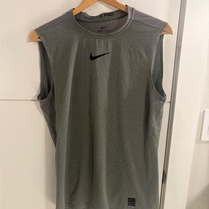 Nike Gray Dri-FIT Sleeveless Training Tank